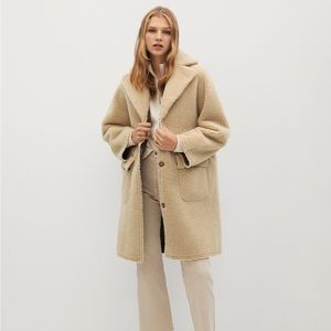 Mango: Reversible Sherpa Coat